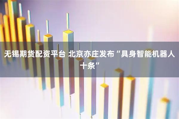 无锡期货配资平台 北京亦庄发布“具身智能机器人十条”
