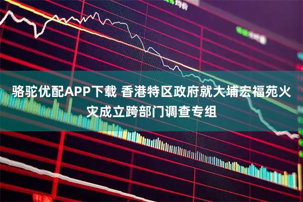 骆驼优配APP下载 香港特区政府就大埔宏福苑火灾成立跨部门调查专组